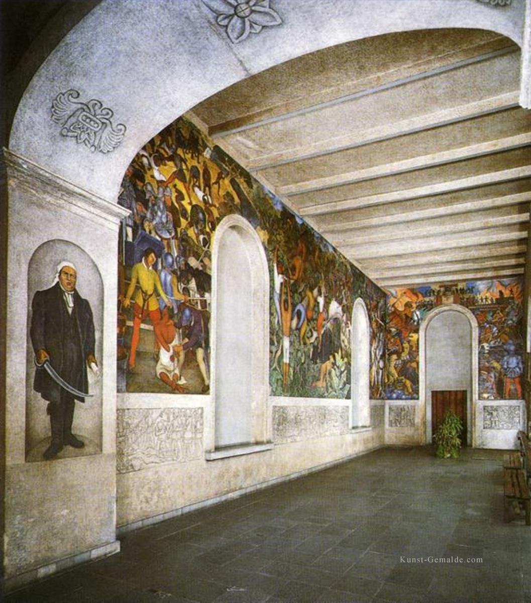 Eroberung und Revolution 1931 Kommunismus Diego Rivera Ölgemälde